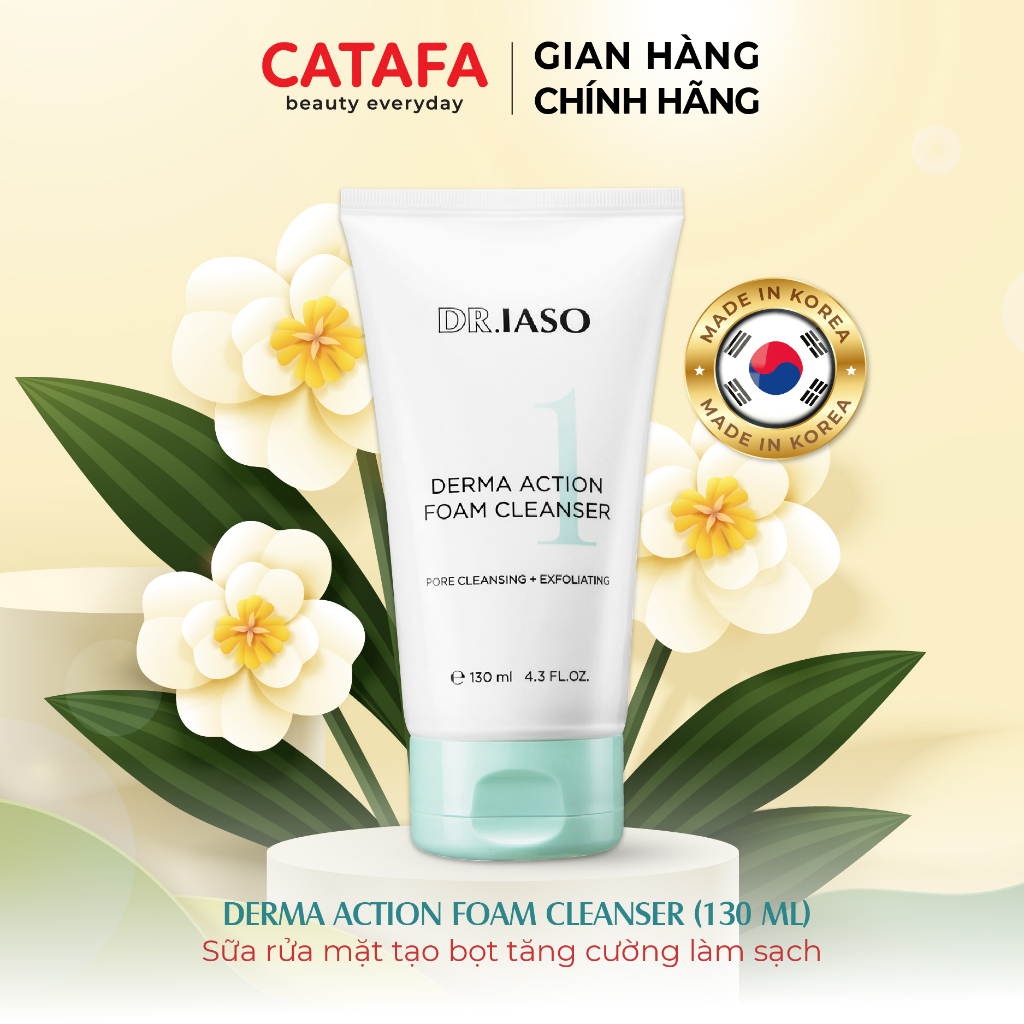 D40 Sữa rửa mặt tạo bọt Dr IASO 130ml