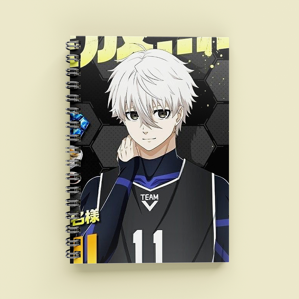 Sổ Tay Anime Nagi Seishiro Blue Lock A5 Lò Xo 120 Trang Kẻ Ngang Ghi Chép Cute Aisobook - NAGI2