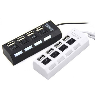 Hub usb 4 cổng có công tắc và đèn tiện lợi