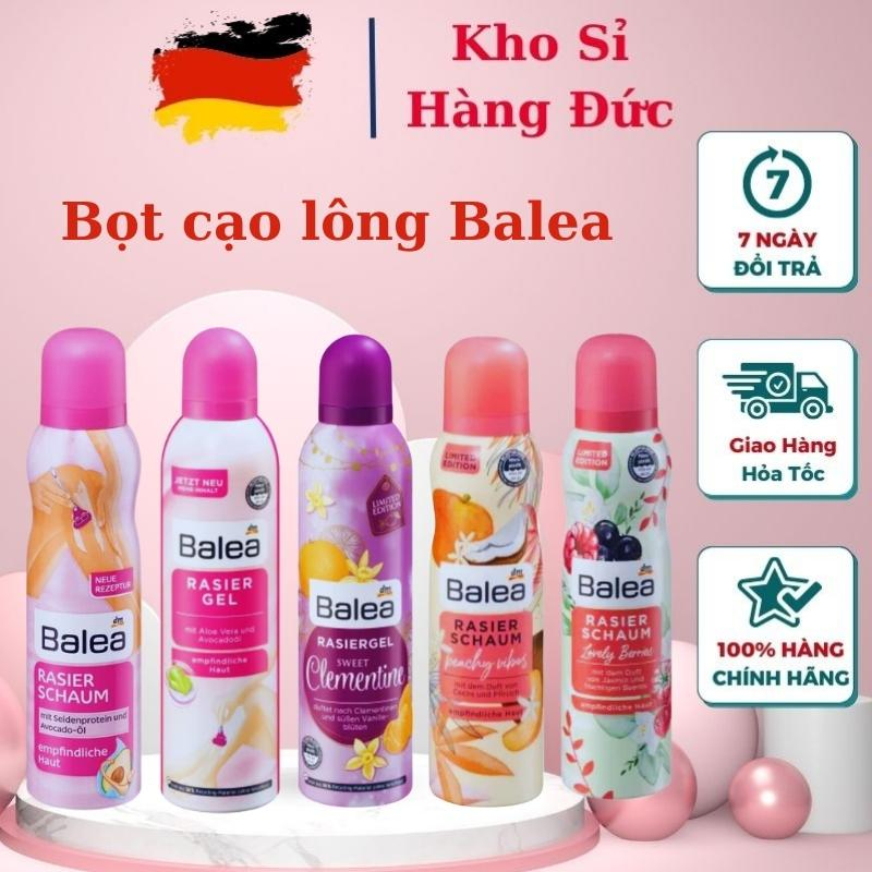 Bọt cạo lông Balea, Gel cạo lông Balea Đức toàn thân và bikini dành cho nữ