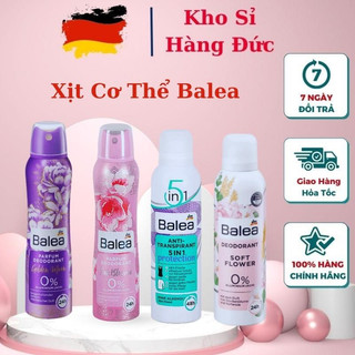 Xịt khử mùi Balea khử mùi cơ thể nam nữ, chiết xuất thiên nhiên, lưu hương thơm lâu 150ml