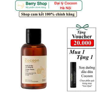 Toner bí đao Cocoon 140 ml dành cho da dầu, cân bằng độ PH trên da