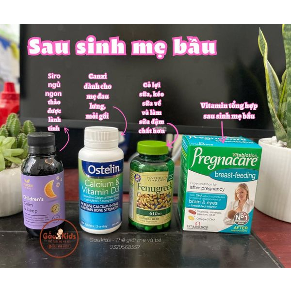Vitamin tổng hợp sau sinh Pregnacare Breastfeeding bú UK bổ sung chất cho sữa mẹ