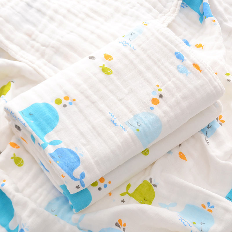 Khăn tắm xô muslin cao cấp 4 lớp 110*110 cm cho bé