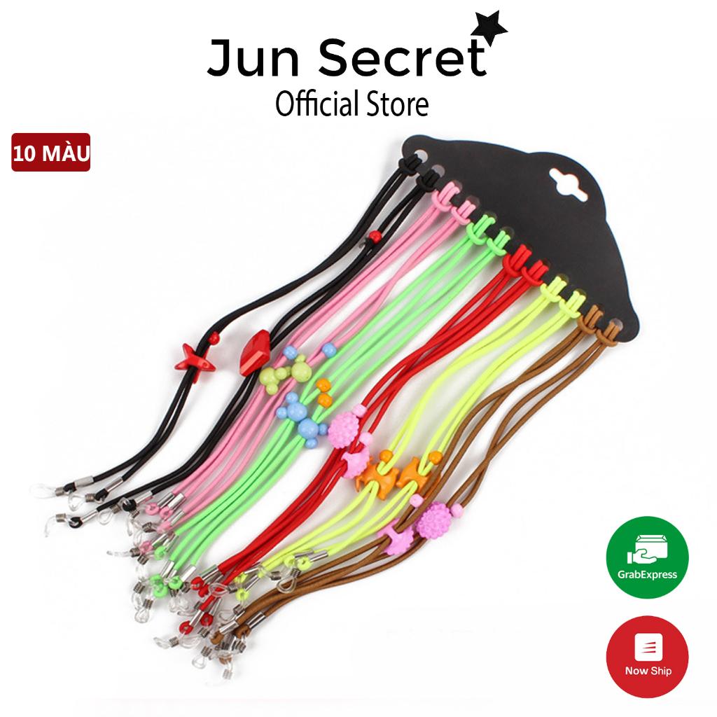 Dây đeo mắt kính chống tuột cho bé Jun Secret nhiều màu sắc dễ thương