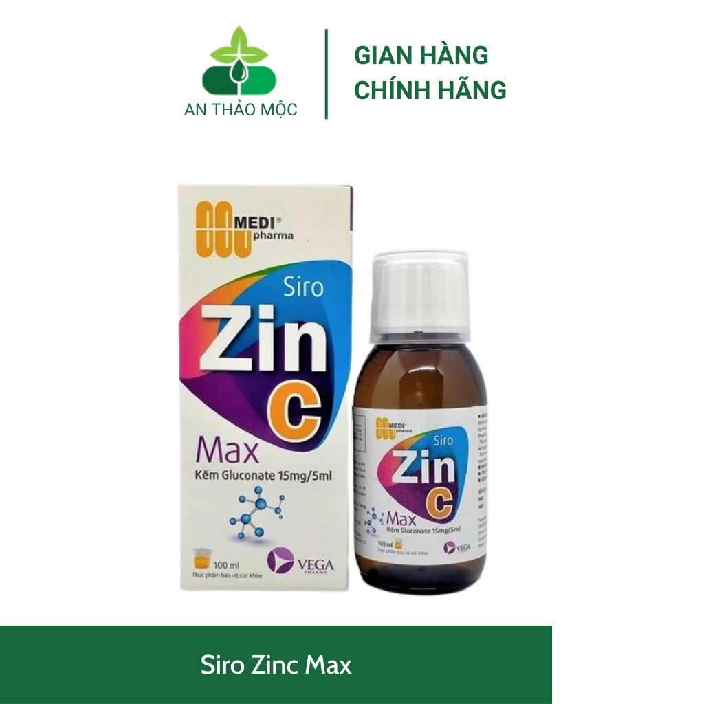 Siro Zinc Max.bổ sung kẽm giúp bé tăng đề kháng,rối loạn tiêu hóa,tiêu chảy,thiếu hụt kẽm