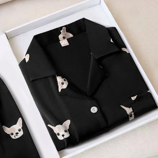 Bộ ngủ lụa meomeo chuẩn hàng Quảng Châu