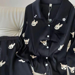 Bộ ngủ lụa meomeo chuẩn hàng Quảng Châu