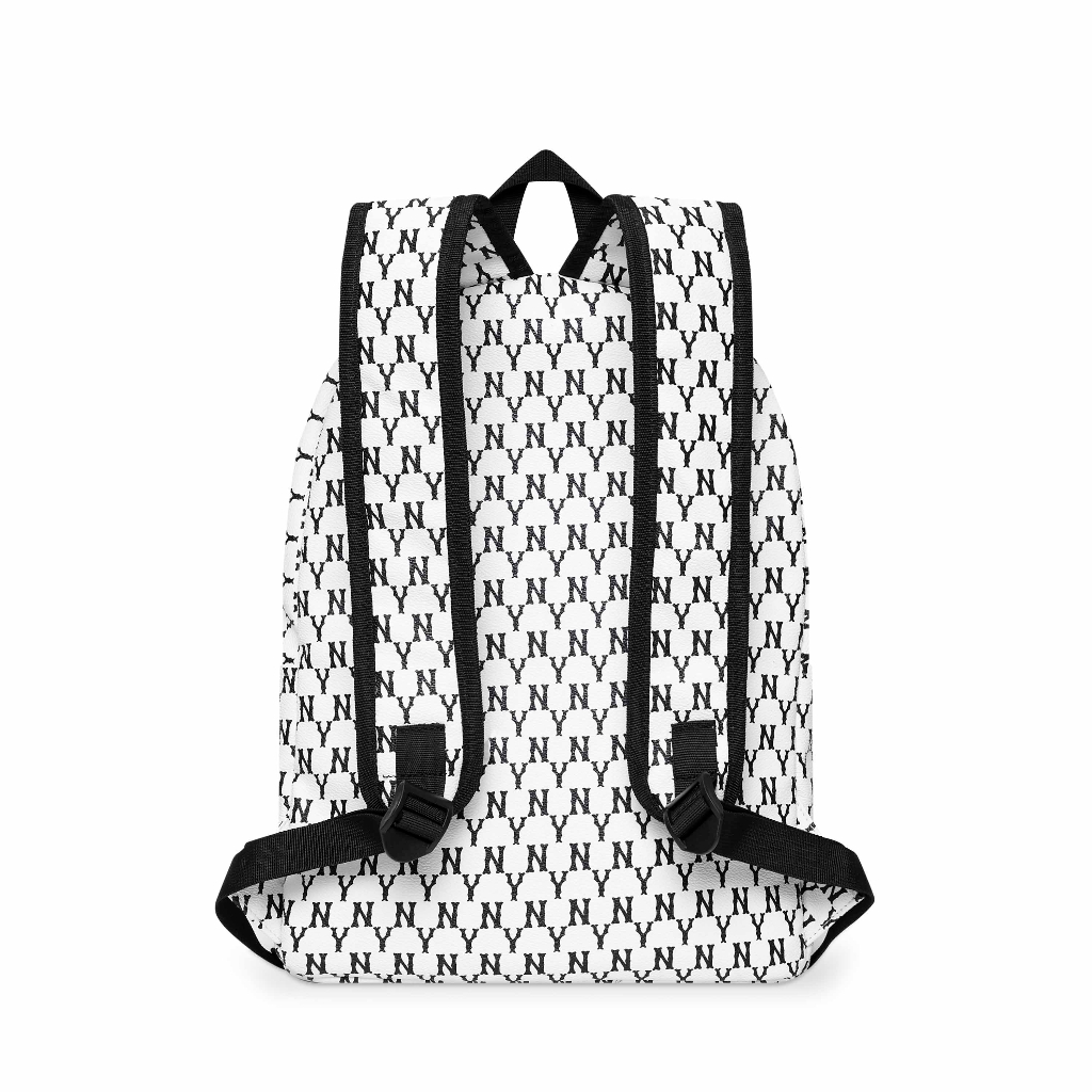 Balo thời trang NY màu trắng ĐEN, chống thấm nước cao cấp dùng cho đi học, đi chơi