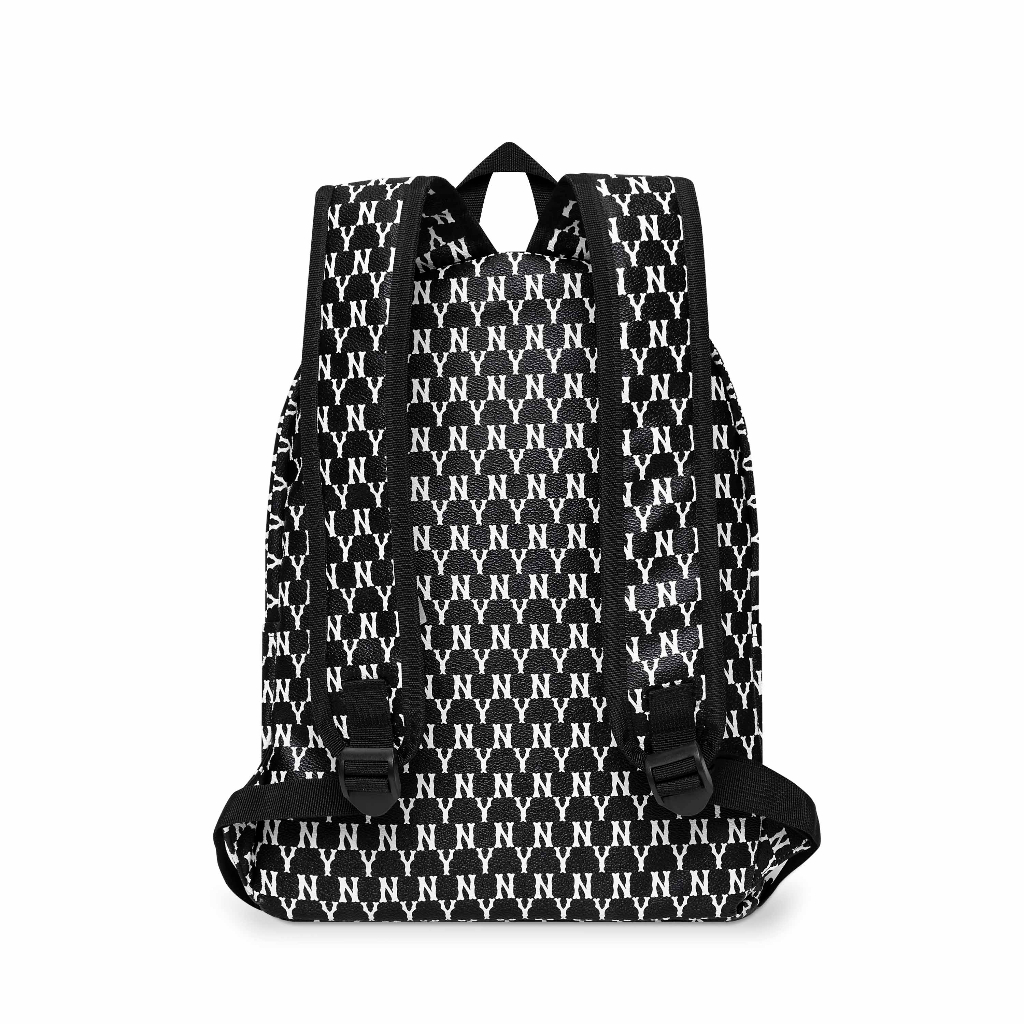 Balo thời trang NY màu trắng ĐEN, chống thấm nước cao cấp dùng cho đi học, đi chơi