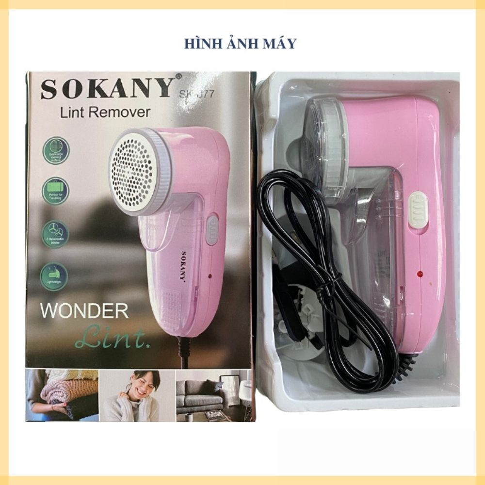 Máy Cắt Lông Xù Quần Áo Mini SOKANY 877 - Siêu Bén, Siêu Bền