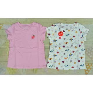 Set 2 áo phông cộc tay bé gái Canifa