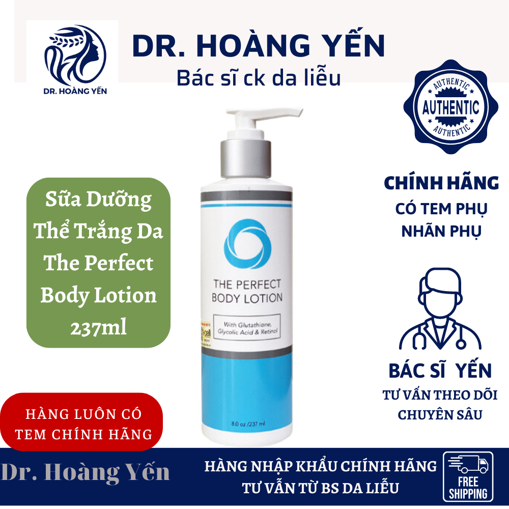 Sữa Dưỡng Thể Trắng Da The Perfect Body Lotion 237ml BS HOÀNG YẾN
