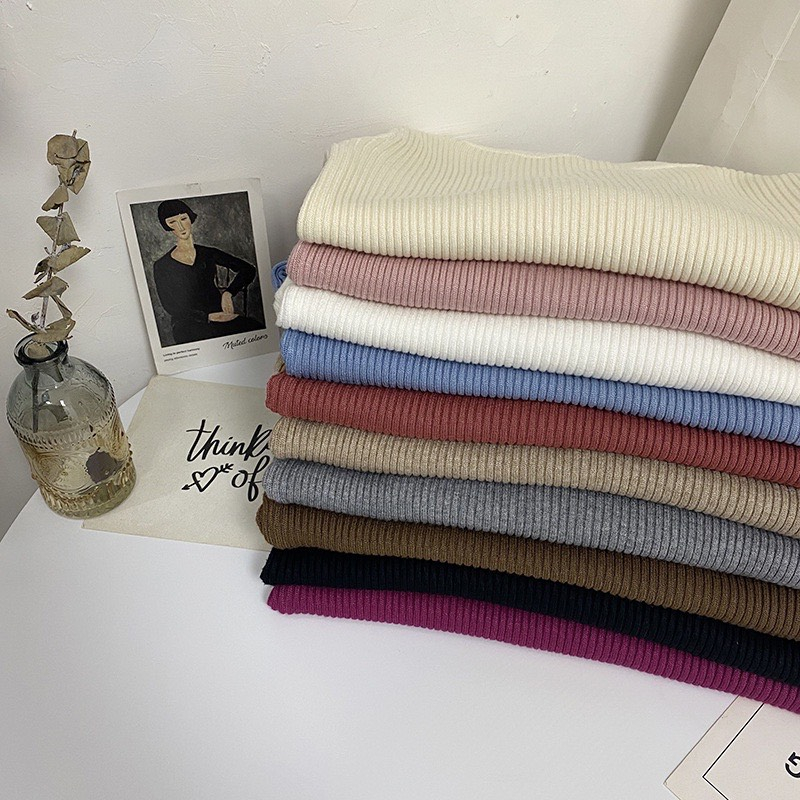 Áo len dài tay cổ lọ mềm mịn không bai nhão xù xì MYRA TEEN Aolencaoco