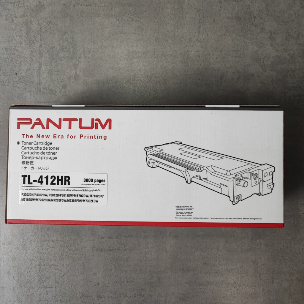 Hộp Mực PANTUM Toner Cartridge TL-412HR dùng cho máy in PANTUM P3102D/ P3302DW/ M6702DW/ M7102DN - Hàng Pantum Việt Nam