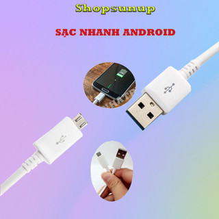 Cáp sạc nhanh điện thoại samsung oppo cổng micro usb kết nối data