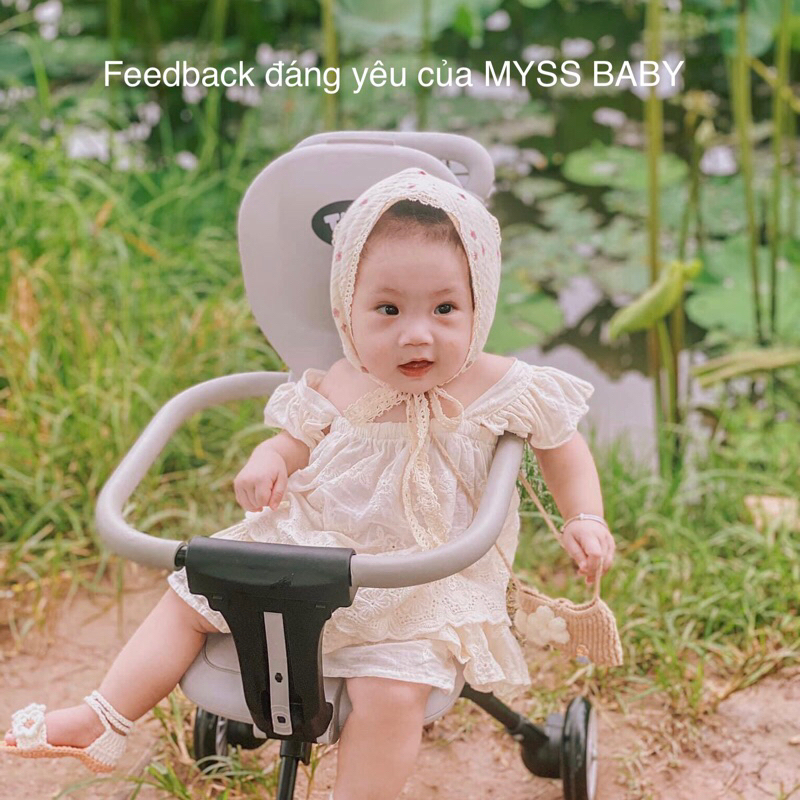 Khăn trùm đầu phong cách vintage cho bé gái MYSS BABY