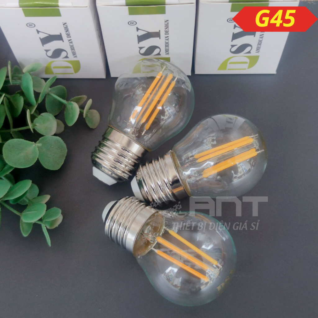 BÓNG ĐÈN LED Dây Tóc Edison A60 / G45 - 4W E27