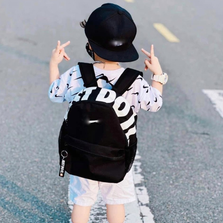 Balo đi học cho bé trai bé gái mẫu giáo mầm non màu đen hàng loại 1 - ỦN ỈN KIDS