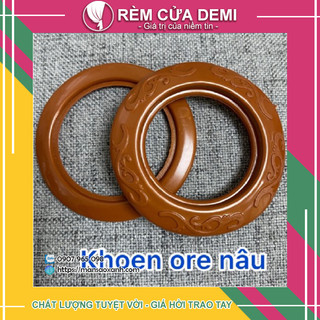 [PHỤ KIỆN RÈM] ( KHOEN COMBO 3-5-10 CÁI ) 1 bịch 95 cái- tiết kiệm hơn - Khoen may rèm cửa - khoen ore oze màu nâu