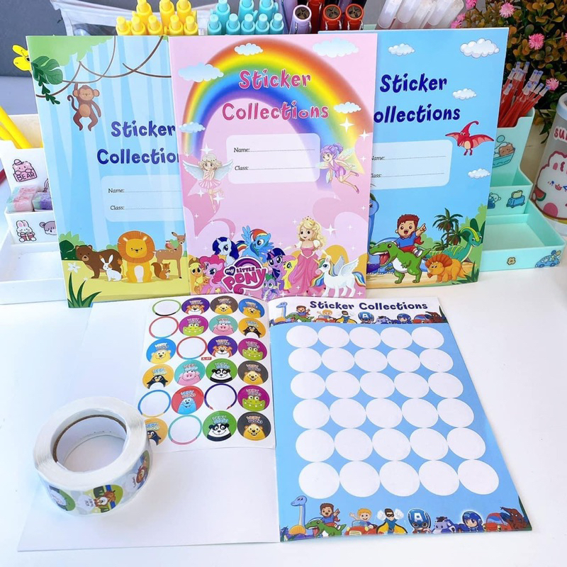 Sổ đựng sticker khen thưởng cho học sinh, đồ dùng học tập cute dễ thương của giáo viên