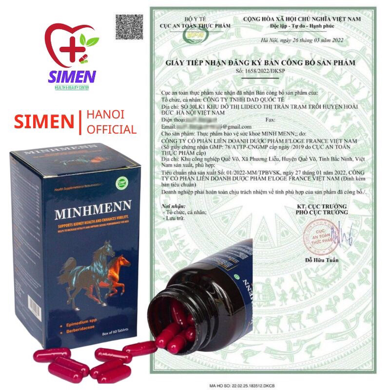 Viên uống Minhmenn tăng cường sinh lý dành cho nam