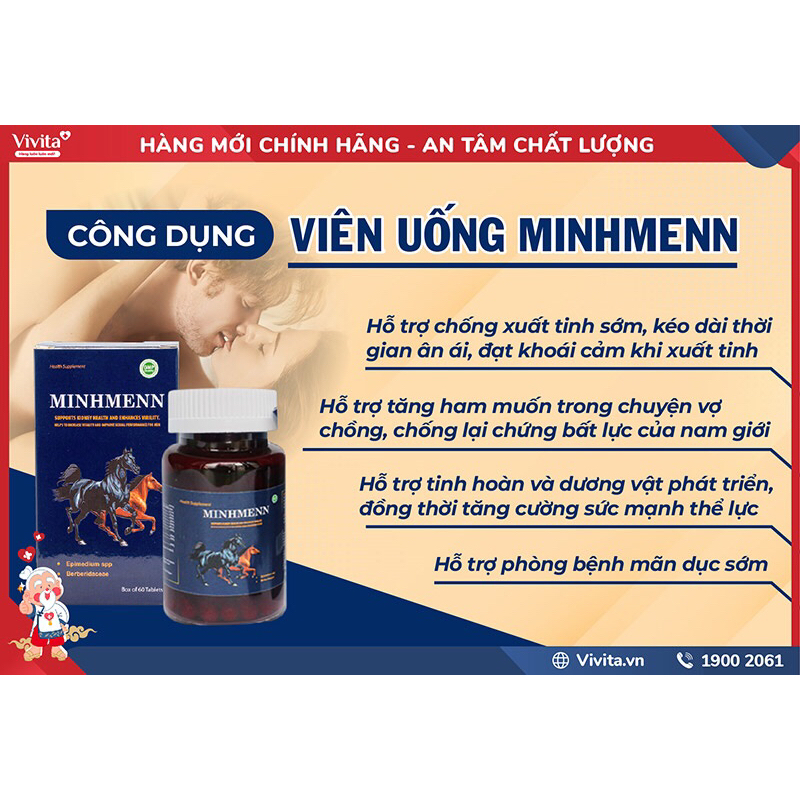 Viên uống Minhmenn tăng cường sinh lý dành cho nam