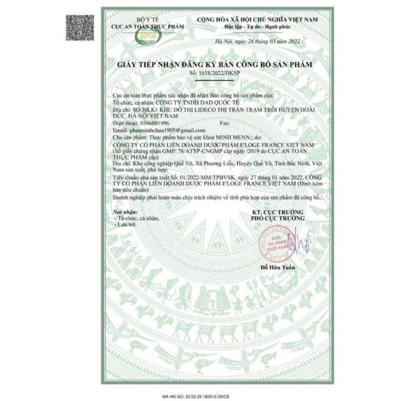 Viên uống Minhmenn tăng cường sinh lý dành cho nam