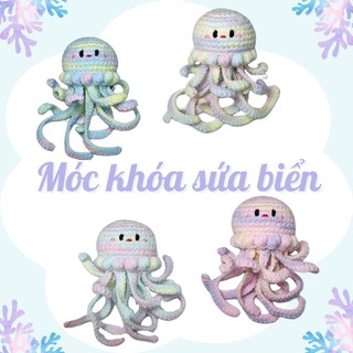 Móc khóa sứa biển móc len - Amigurumi jellyfish