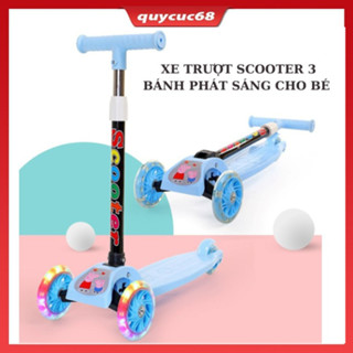 XE TRƯỢT SCOOTER 3 BÁNH CHO BÉ CÓ PHÁT SÁNG ,CÂN NẶNG TỪ 10-30 KG THOẢI MÁI- HÀNG LOẠI 1 CHẮC CHẮN