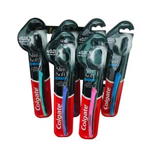 Bàn chải đánh răng Colgate than hoạt tính slimsoft charcoal siêu mềm mảnh