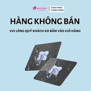 Combo 2 móc dán trong suốt móc dính cường lực thần thánh siêu dính đa năng