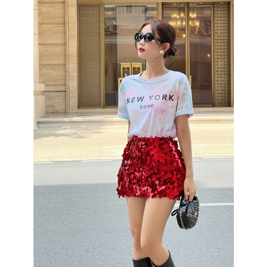 COCO SIN - Váy Mini Sequin Đỏ