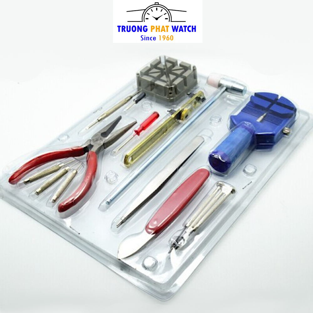 (Có Cặp Đựng) Bộ Dụng Cụ Tool Tháo Lắp - Sửa Chữa Đồng Hồ Đeo Tay Chuyên Nghiệp - 16 Chức Năng