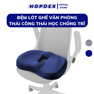 Đệm Ghế Văn Phòng - Đệm Lót Ghế Cao Su Non Chống Trĩ Thoáng Khí Lót Mông Chống Đau Mỏi Lưng HOPDEX