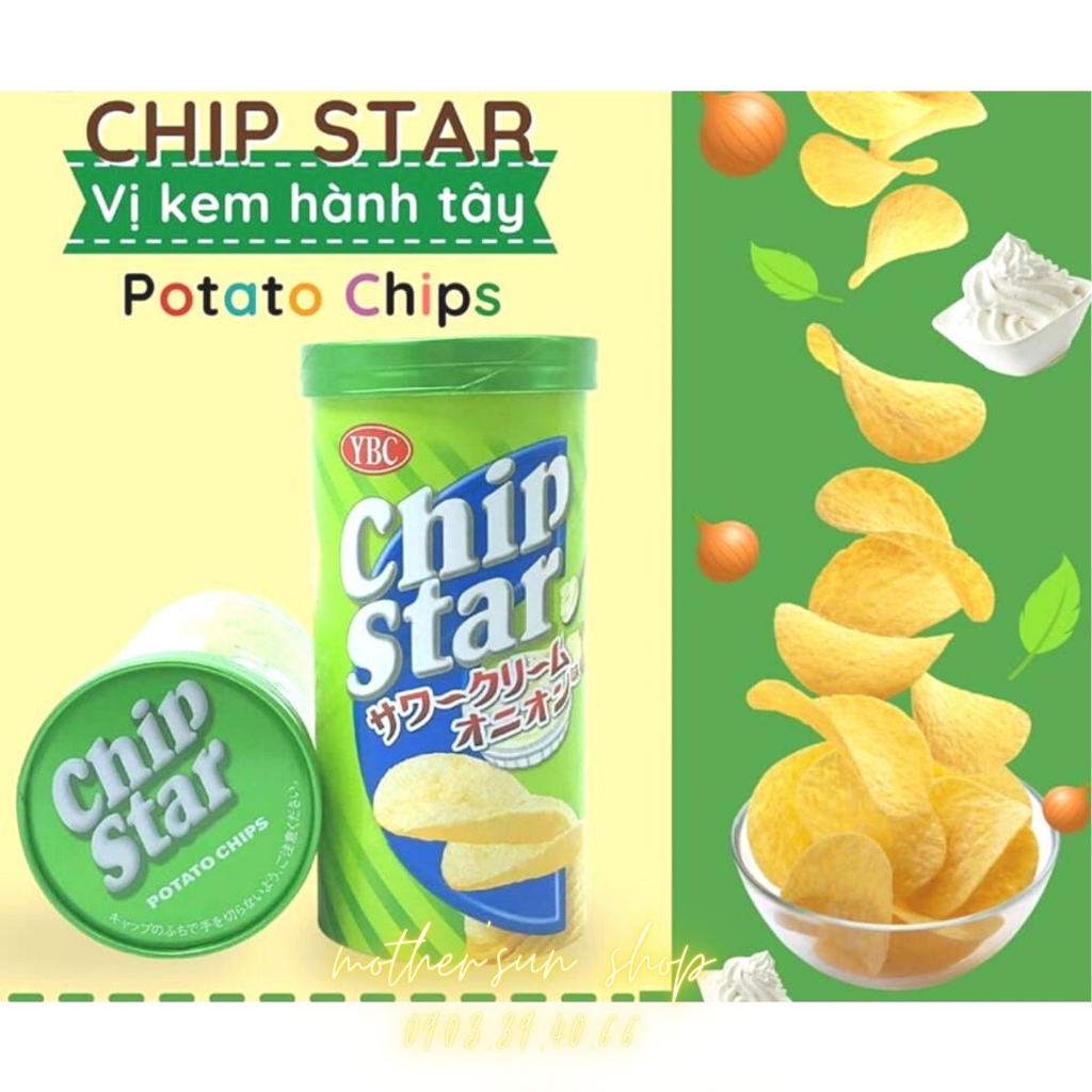 Bánh Snack Khoai tây lát Chip Star Nhật Bản cho bé 12M+