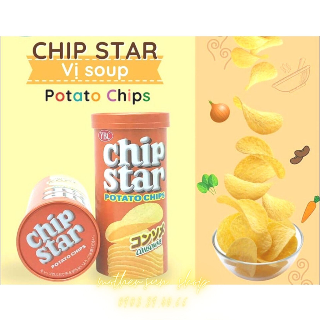 Bánh Snack Khoai tây lát Chip Star Nhật Bản cho bé 12M+