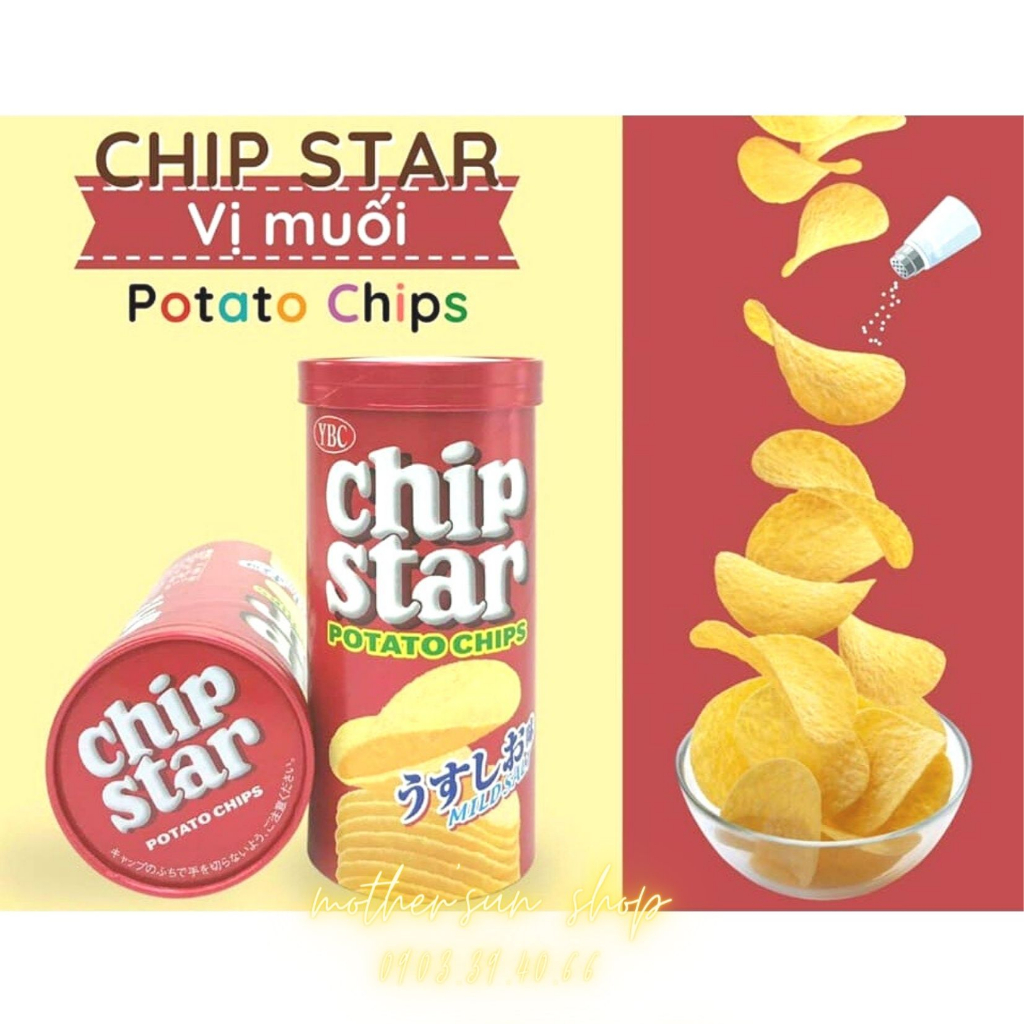 Bánh Snack Khoai tây lát Chip Star Nhật Bản cho bé 12M+
