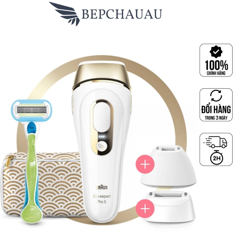 Máy Triệt Lông BRAUN PL5237 / PL5257, Máy Triệt Lông Toàn Thân, Vùng Bikini, BH 12 Tháng, Bepchauau