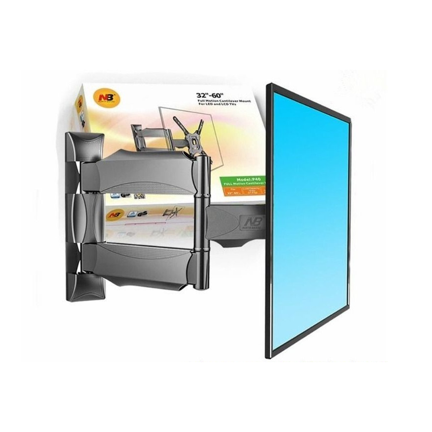 Giá treo, Khung treo tivi North Bayou NB-P40 , Xoay đa năng từ 32- 60 inch - Tải trọng tối đa 31Kg - Xoay mọi góc độ