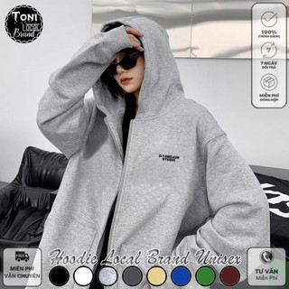 Áo Hoodie Zip Local Brand YANGJUN Nỉ bông cực dày form rộng Unisex (HD5080Z - Full Box)