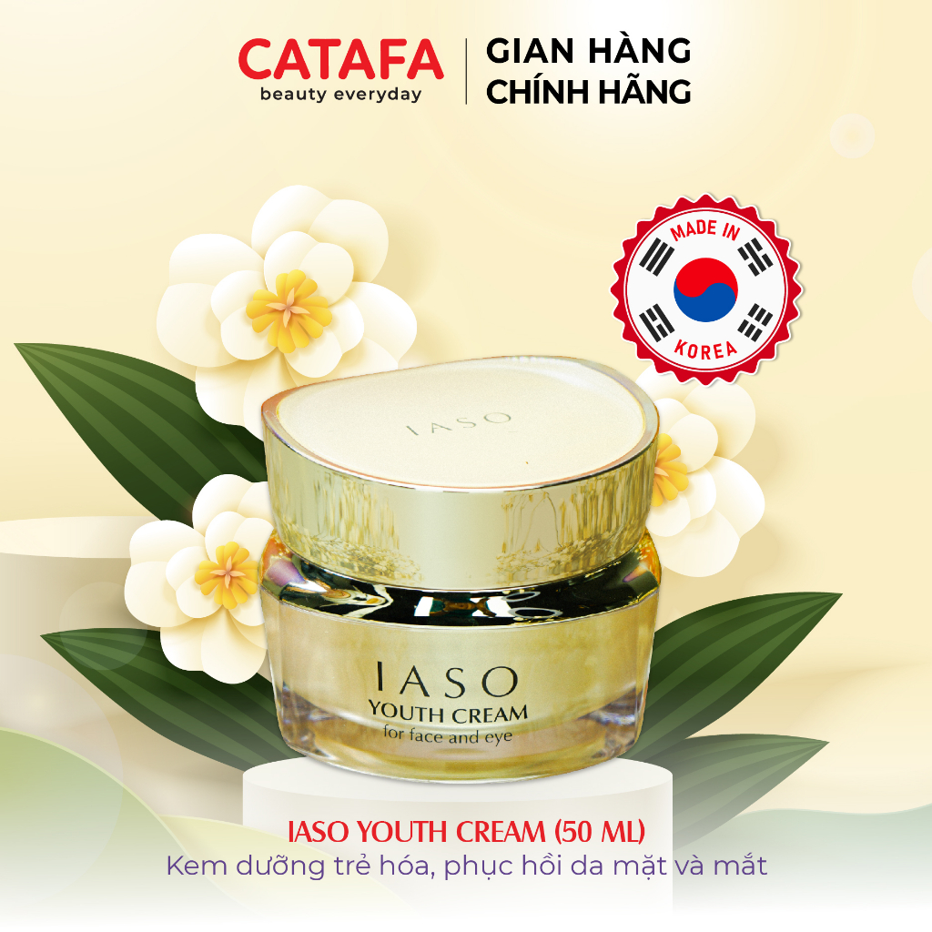 I73 - Kem dưỡng trẻ hóa, phục hồi da mặt và mắt Iaso Youth Cream 50ml