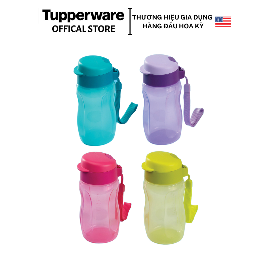 Bình nước Tupperware Eco Bottle Gen II 310ml - Bảo hành trọn đời - Nhựa nguyên sinh, an toàn cho sức khỏe