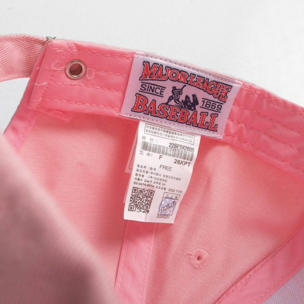 Mũ lưỡi trai Meowist Unisex MLB chất liệu vải Kaki logo LA,nón lưỡi trai Hàn Quốc