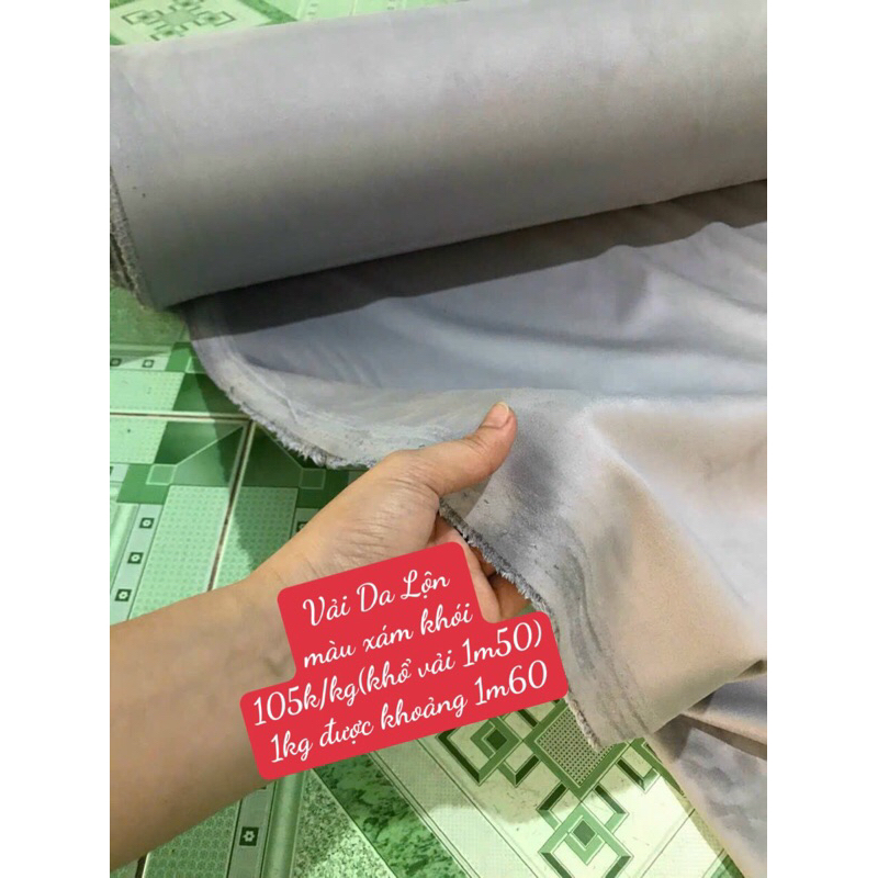 Vải Da Lộn - nhiều  màu