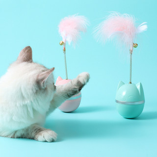Đồ chơi lật đật lông vũ cho mèo