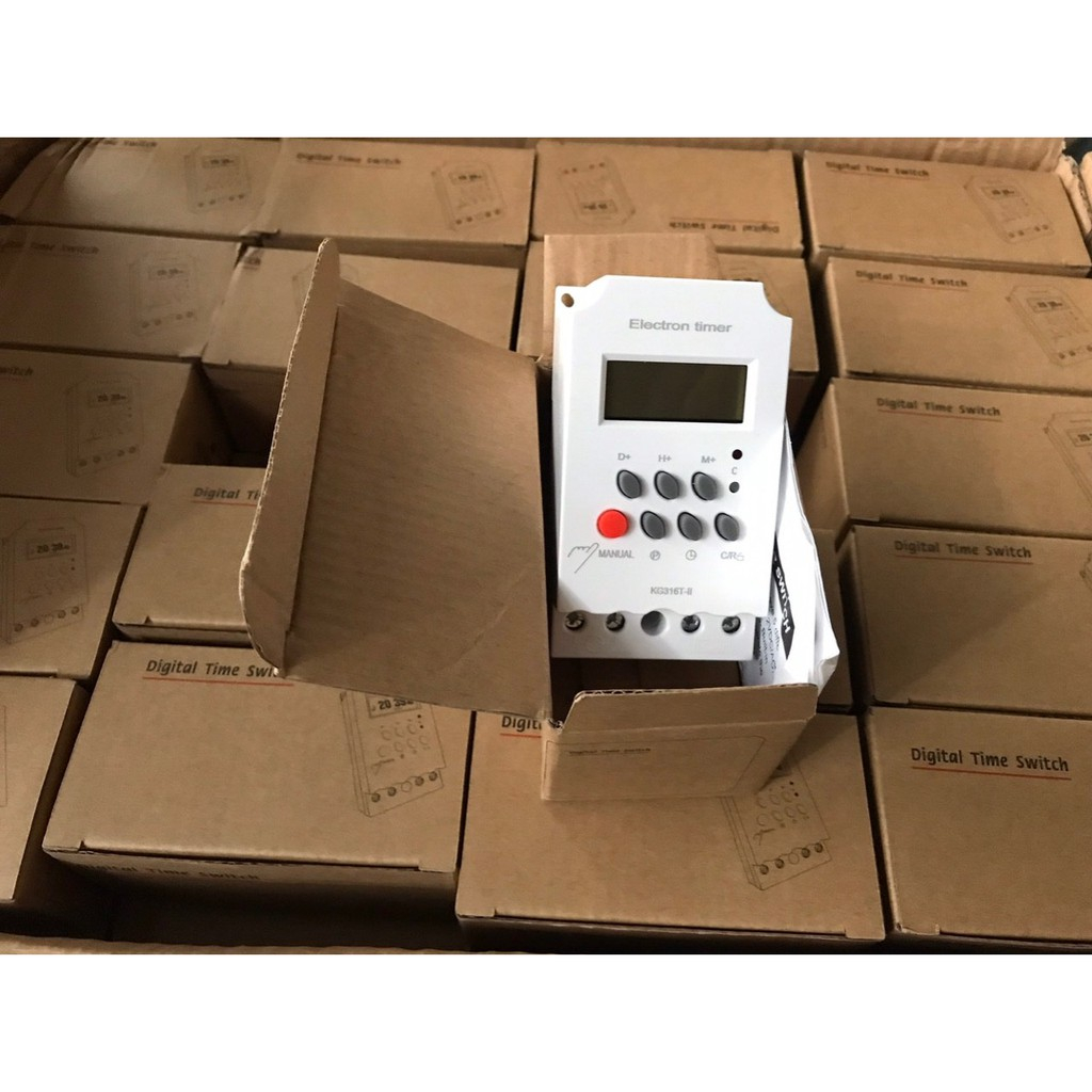 Đồng Hồ Hẹn Giờ KG316T-II Hẹn Giờ Tưới Cây Tự Động, Bật Tắt Đèn, Máy Bơm
