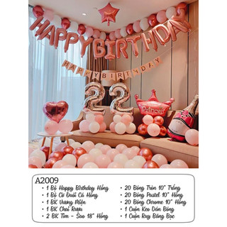 Set Trang trí sinh nhật hàng Việt Nam nhiều mẫu mã 150k