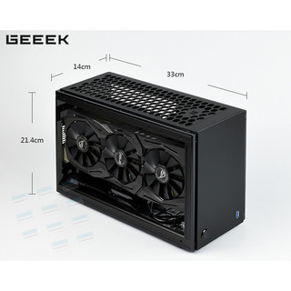 [PCNGON] Vỏ case máy tính Mini ITX GEEEK A50S – Đen