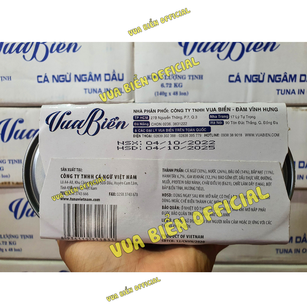 CÁ NGỪ SALAD VUA BIỂN CHÍNH HÃNG - TUNA SALAD 155g - HSD 04/10/2025